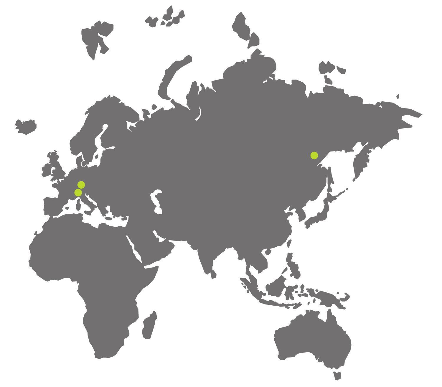 Die Standorte der Firma Robotec Solutions auf der Welt. 